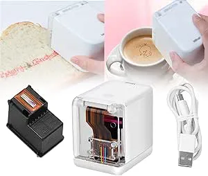 Mini matskrivare ätbar matklassad kaffe latte konstskrivare Digital bläckstråle WiFi fotoutskriftsmaskin Tårtdesserter gör det själv