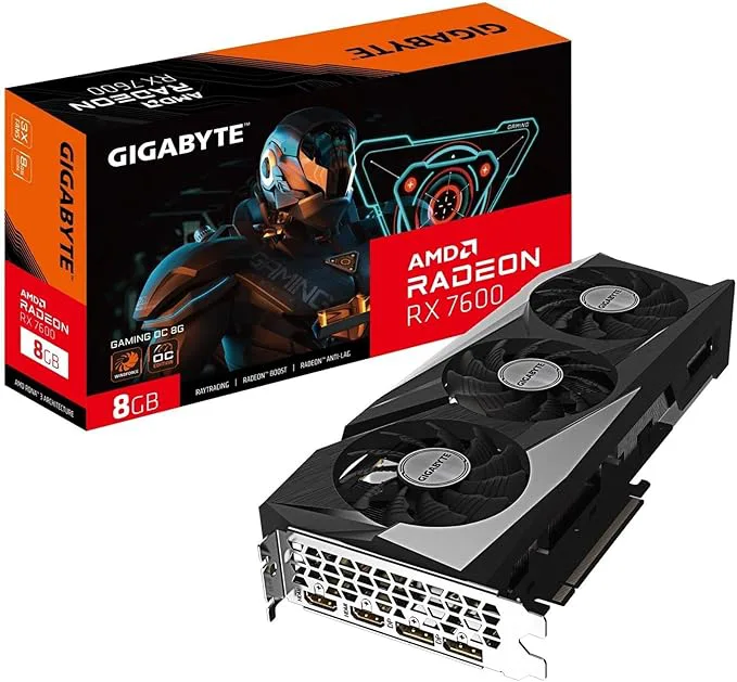 Gigabyte VGA GBT RX 7600 8 GB Gaming OC