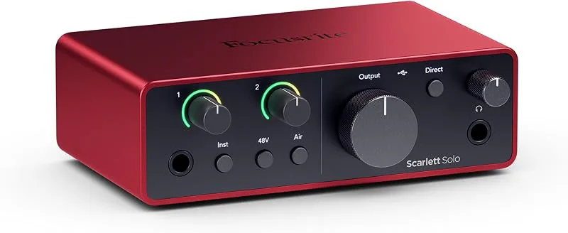 Focusrite Scarlett Solo 4:e gen USB-ljudkort