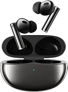 realme Buds Air 5 Pro trådlösa hörlurar, realBoost dubbla drivers, upp till 40 timmars uppspelning, 50 dB aktiv brusreducering, 360° Spatial Audio Effect, Astral Black