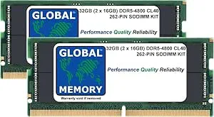 32 GB (2 x 16 GB) DDR5 4800 MHz PC5-38400