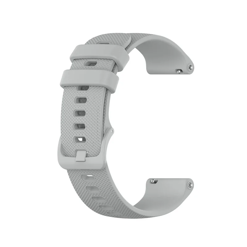ANUTE 18 mm klockarmband i silikon för Garmin Vivomove 3S och Garminmove3S, grå
