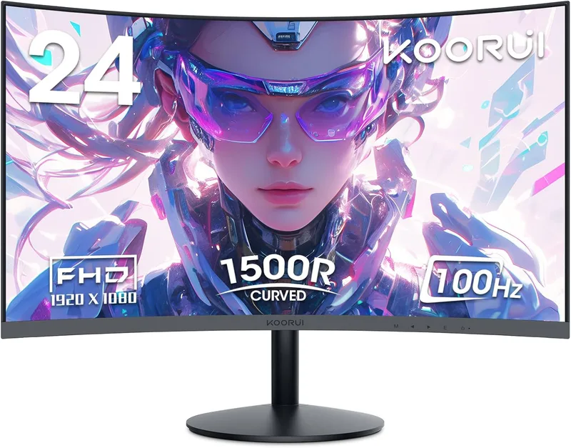 KOORUI Böjd PC-skärm