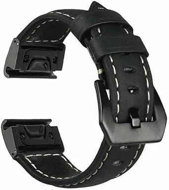 Klockarmband i läder för Garmin Fenix 5 5X Plus 6 6X Pro Fenix 7X 7 smart armband