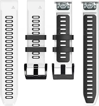 AMSH Färgglad silikonersättningsrem för Garmin Fenix 6 6X Pro 5 5X Plus 3 HR Forerunner 935 945