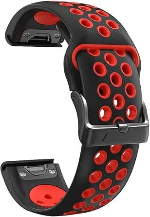 22 26 mm silikon snabbfrigörande rem för Garmin Fenix 7 7X 6X 6Pro 5 5X Plus