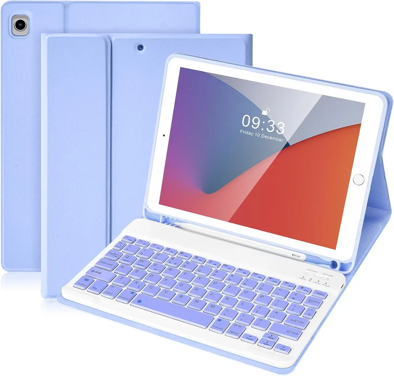 SOPPY Bluetooth-tangentbordsfodral för iPad 7:e/8:e/9:e generationen 10,2
