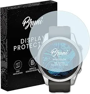 Bruni Skärmskydd är kompatibel med Garmin Fenix 7S Pro 42 mm Film