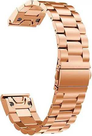 INFRI Smart Watch metallband för Garmin Fenix 6S 6X 6 Pro 7S 7 7X 5S 5X 5 Plus rostfritt stål snabbpassande armband remmar