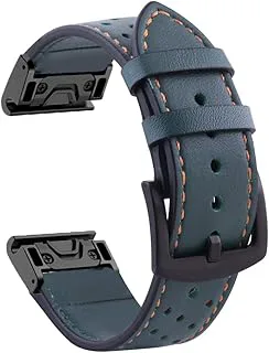 Smart äkta läder ersättningsrem för Garmin Fenix
