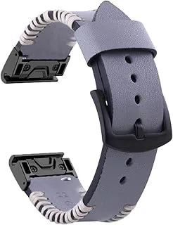 Smart äkta läder ersättningsrem för Garmin Fenix 5X Plus 6X Pro 3 3HR Descent MK1/D2 armband
