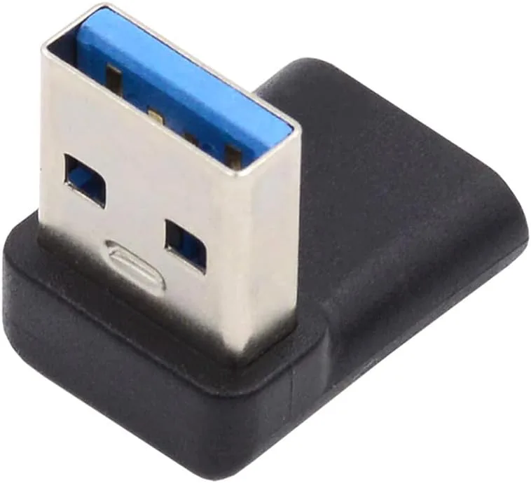 NFHK USB-C typ C hona 90 graders nedvinklad till USB 3.0 En manlig dataadapter