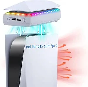 Mcbazel Top RGB kylfläkt för PS5