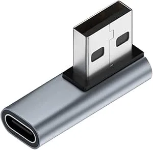 CY USB-C typ C hona låg profil 90 grader rät vinklad till USB 3.0 en manlig dataadapter för bärbar dator