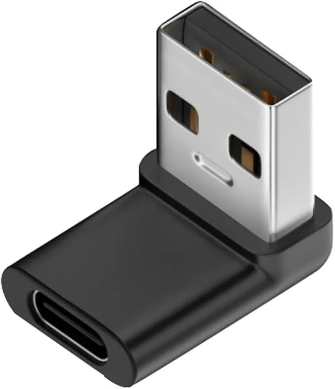 CY USB-C typ C hona 90 graders uppåtvinklad till USB 3.0 A manlig dataadapter