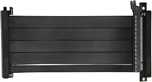 ASHATA PCIe 4.0 X16 Riser kabel, Skärmad Höghastighets Vertikalt Fäste Gaming PCI Express Gen4, Grafikkortsförlängningskabel Dual Reverse Ultra Riser kabel för Spel