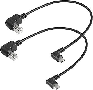 SinLoon Set med 2 vinklade USB C-skrivarkablar