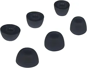 Adhiper 3 par öronproppar för Galaxy Buds2 Pro, brusreducerande silikonöronproppar, kompatibel med Samsung Galaxy Buds 2 Pro-hörlurar, lämpliga för laddningsfodral (S/M/L, svart)