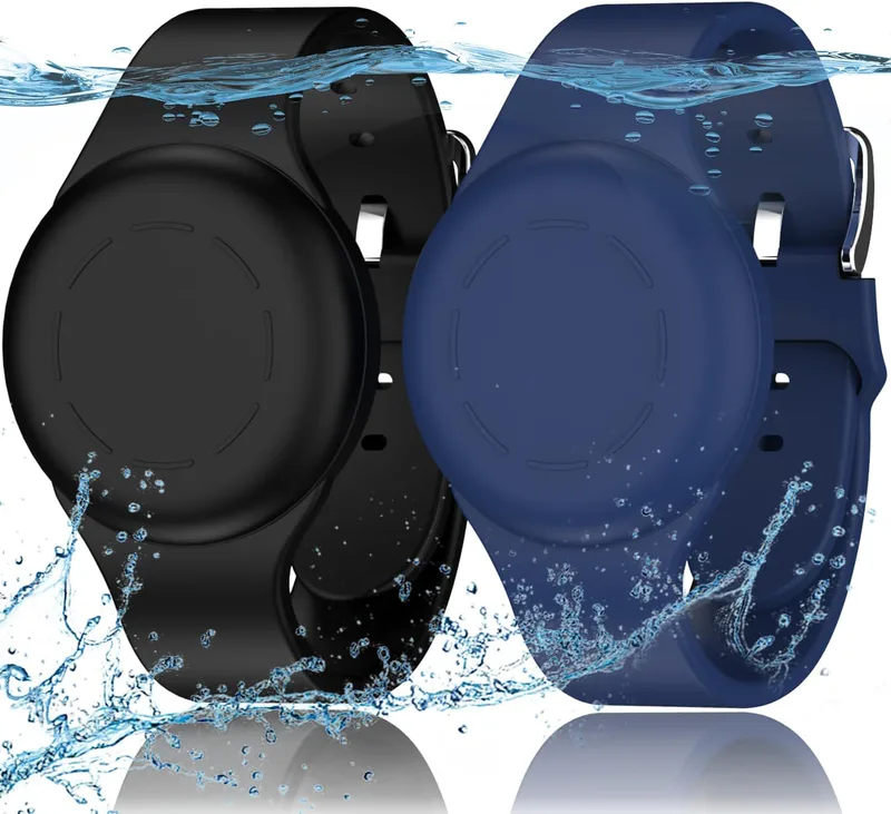 R-fun Vattentät för Air Tag-armband [2-pack] kompatibel