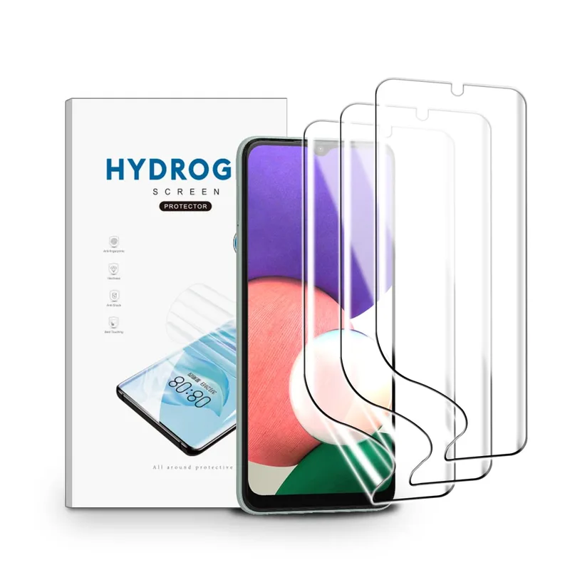 3-pack skärmskydd i TPU för Samsung Galaxy A22 5G, klart