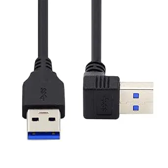 NFHK USB 3.0 typ A hane-kabel vinklad upp 90 grader