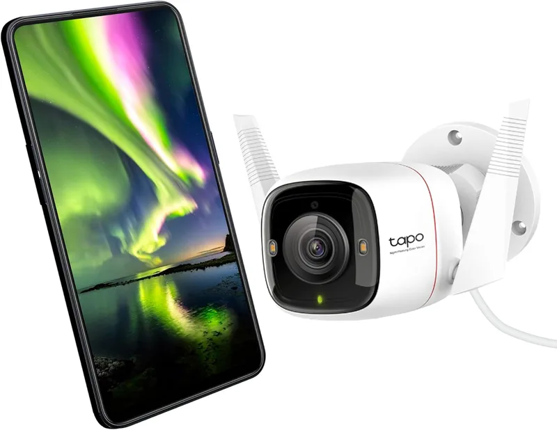 TP-Link Tapo C325WB Övervakningskamera, Vit, 148.7 x 104 x 70.6 mm