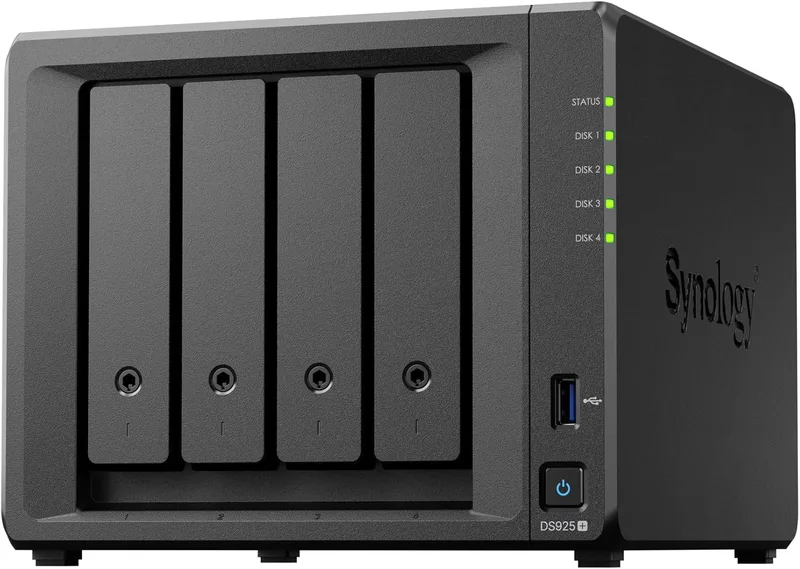 SYNOLOGY DS925+ NAS med 4 fack med expanderbar kapacitet