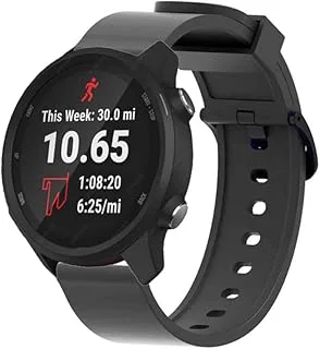 INFRI Mjukt silikonband för Garmin Vivoactive 3 Music Vivomove HR smartklocka sportarmband för Forerunner 245 645 Venu handledsrem, 20mm, Agat