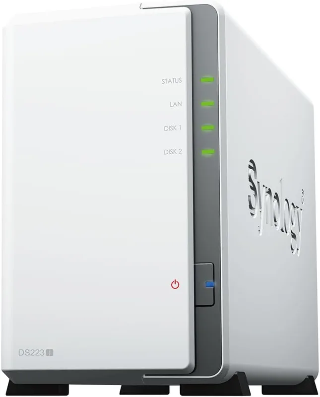 Synology DS223J 2 Bay Desktop NAS, svart