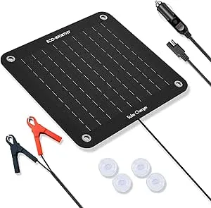 ECO-WORTHY 12V 10W Solpanel Batteriladdare