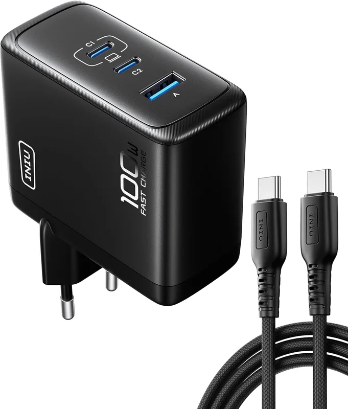 INIU 100W 3-portar GaN Laddare