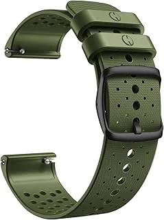 Sport officiella silikonarmband för Polar Vantage M Sports Smart Watch Ersättningsarmband Armband Watch Bands Correa (Färg: Army Green, Storlek: för P
