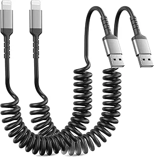 Spiralkabel Lightning-kabel 2 stycken