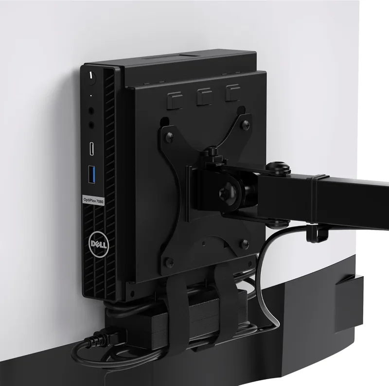 Music boxing machine HumanCentric Dual VESA Sleeve Compatible with Dell OptiPlex Micro Form Factor Case VESA Mount for computer arm Fits MFF 3040, 304