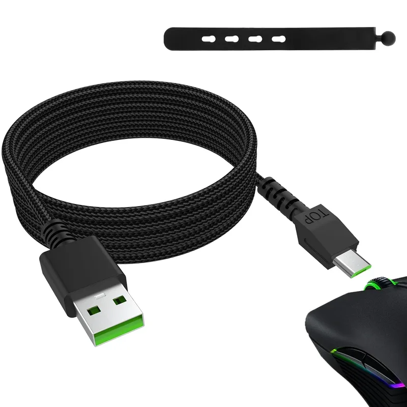 Toxaoii Naga Pro USB-laddningskabel micro flätad trådlös