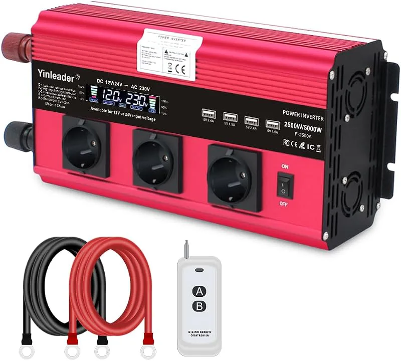 Yinleader växelriktare 12 V/24 V till 230 V
