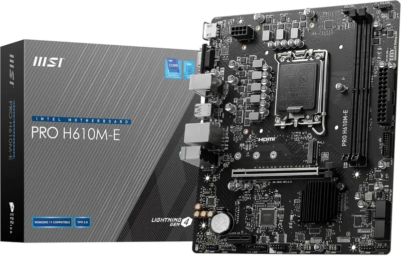 Msi Pro H610m-e Motherboard One Size