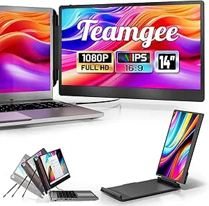 Teamgee 14" bärbar datorskärm FHD-skärm för Mac