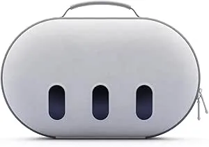 Aubika för Meta Quest 3-väska, hårt fodral för Oculus Quest 3 tillbehör, kompatibel med Quest 2/Pico 4 headset, resor och förvaring, GRÅ, Medium, Resa