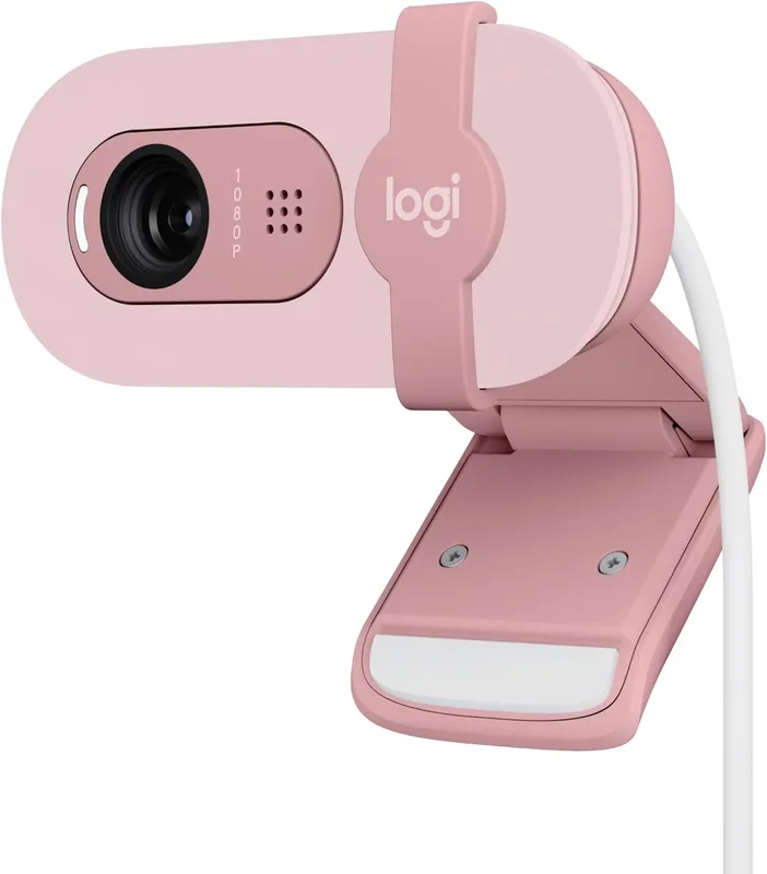 Logitech Brio 100-webbkamera med full HD för möten och streaming
