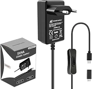 GeeekPi Raspberry Pi 4 20W 5V 4A nätadapter