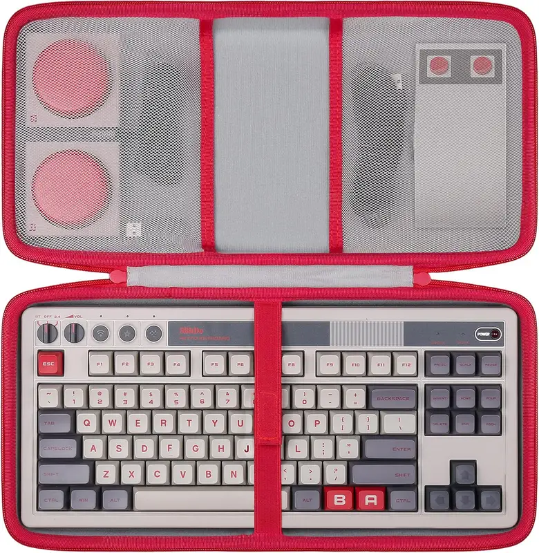 co2CREA hårt bärbart skyddande fodral väska för 8Bitdo retro mekaniskt tangentbord