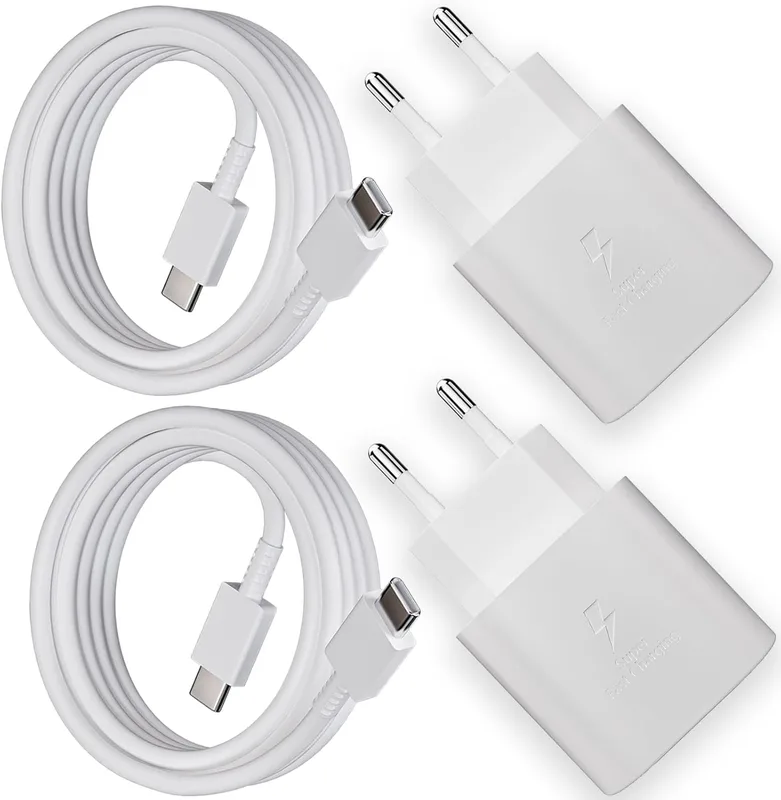 JupptElectronics 2-Pack 25 Watt Snabbladdarkabel för Samsung