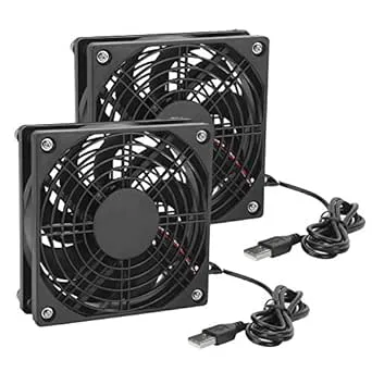 Akozon Datorfodral Fläkt 2st Ultra Tyst Tyst