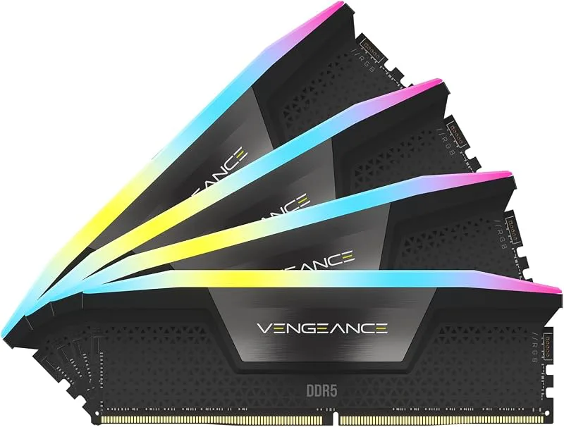 CORSAIR VENGEANCE RGB DDR5 RAM 128GB (4x32GB) 5600MHz CL40 Intel XMP iCUE Kompatibelt Datorminne