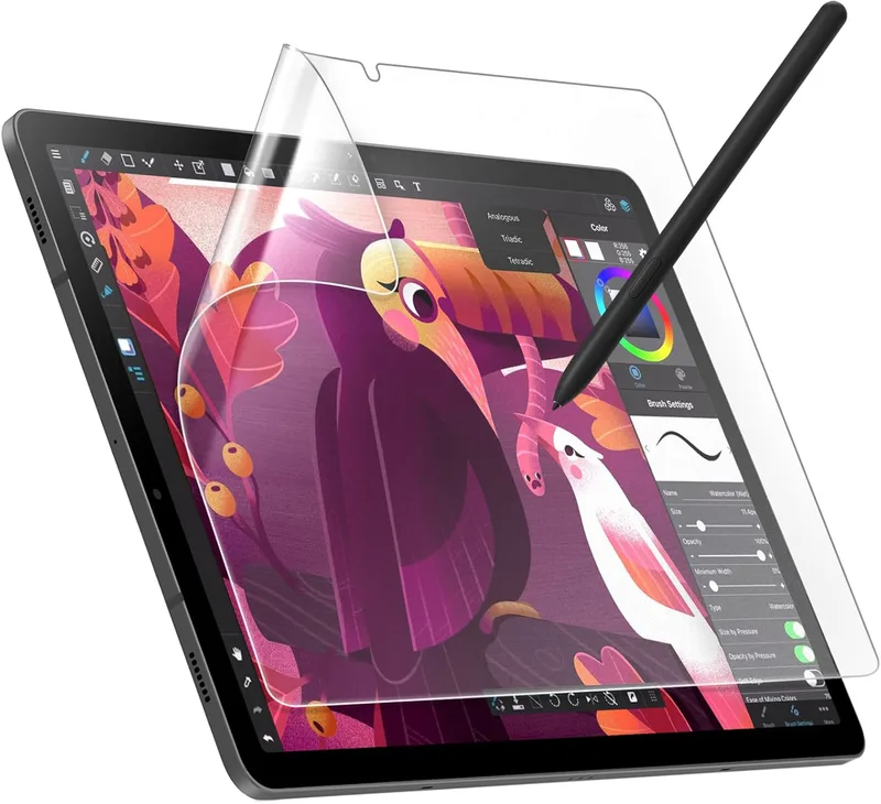 JETech Papper Skärmskydd Kompatibel med Samsung Galaxy Tab S9 11 Tums, Galaxy Tab S10 Lite / S10 FE / S9 FE 10,9 Tums, Anti-Bländning, Matt PET-Pappersfilm med Ritning, 1-Pack