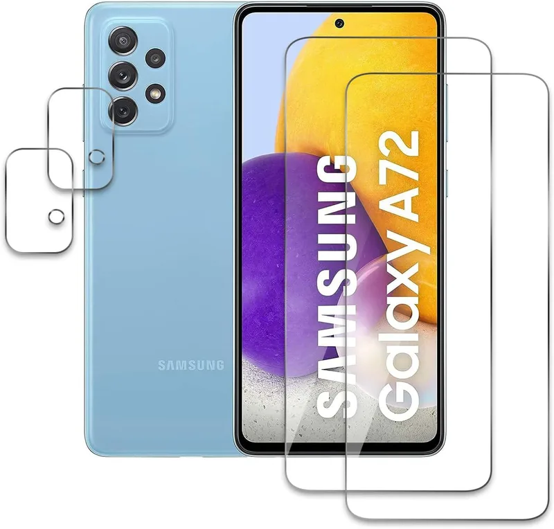 AKLPP 2 + 2 stycken pansarskyddsglas för Samsung Galaxy A72