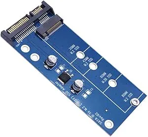 Joselin NGFF M.2 adapter M2 till SATA 3-adapter M.2 till SATA-adapter SSD M2 till SATA expansionskort B Key Support 30/42/60/80 mm blå
