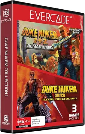 Blaze Evercade Red Cart 33 Duke Nukem Col 1