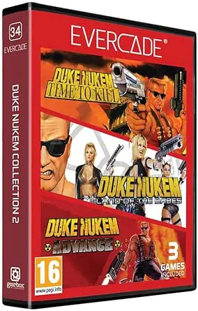 Blaze Evercade Red Cart 34 – Duke Nukem Col 2